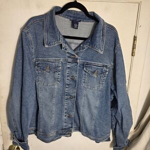 Venezia Blue Denim Jeans Jacket Plus Size 18/20